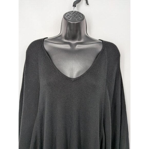 Joan Vass Studio Oversized Sweater Women Size L Knit Artsy Cozy Lagenlook Flowy - Picture 4 of 7